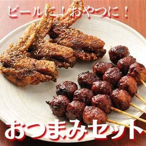 おつまみ焼鳥セット(フワフワつくね5本+名古屋風手羽焼鳥3本) 写真1